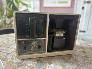 Vintage General Electric Spacemaker Automatic Drip Coffee Maker w/ Analog Clock